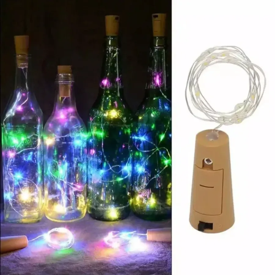 Bottle Cork Lights Mini Fairy String Lights Copper Wire, Battery Operated Starry Lights for DIY, Festival, Wedding,