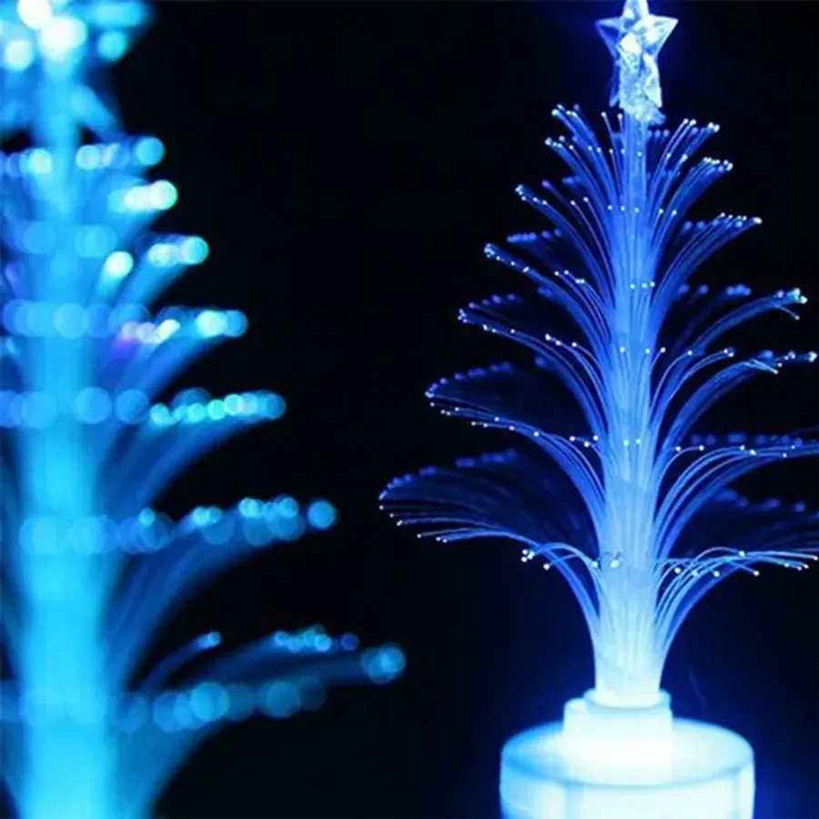 Yfashion LED Colorful Fiber Christmas ree Shaped Lamp Night Light for e Desk Decor ift