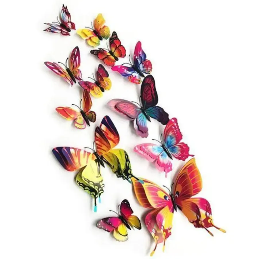 3D Butterfly Wall Sticker 12 Pcs
