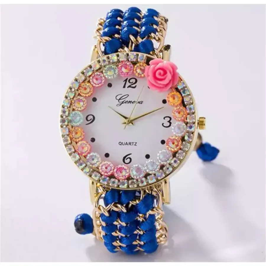 NR AW13 FB2 Blue Nylon Women Watch (free size) Ladies Bracelet Girls